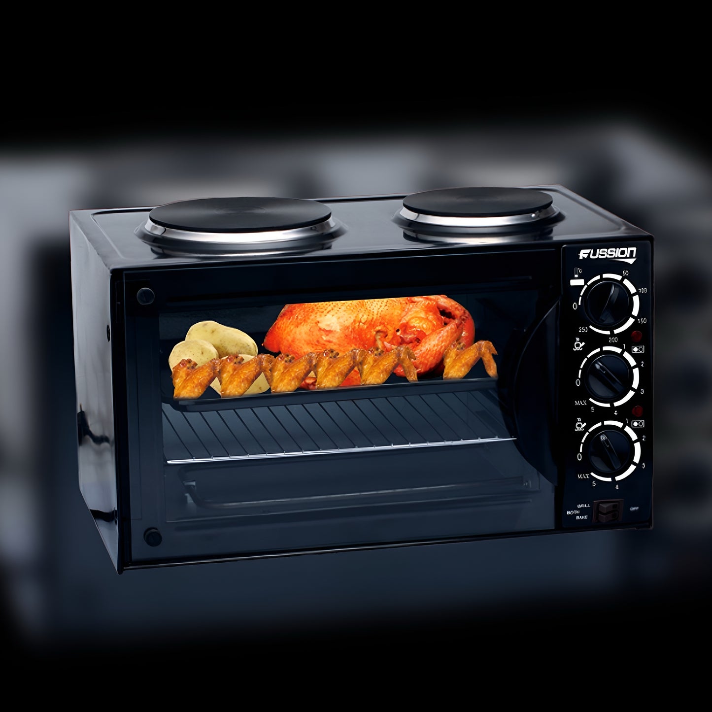 Fusion solid 2 plate oven stove